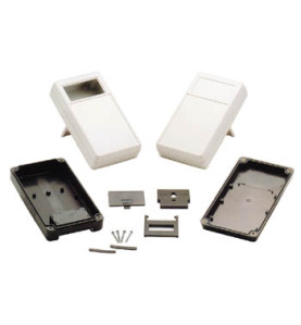 COFFRET PORTABLE - GRIS 180 x 100 x 43mm - ZONE D'AFFICHAGE OUVERTE - 