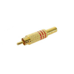 FICHE RCA MALE DORE - ROUGE - Velleman