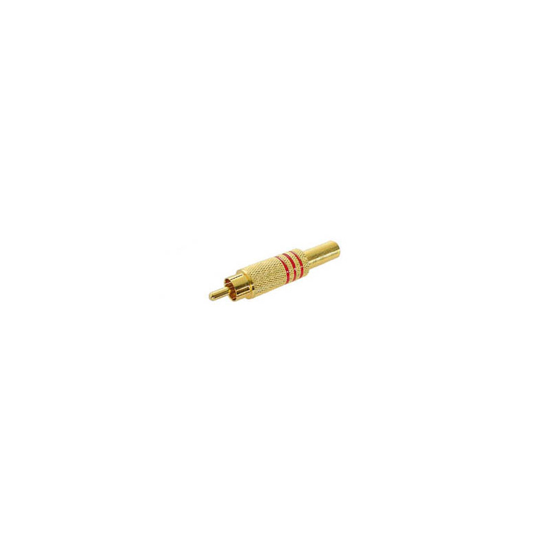 FICHE RCA MALE DORE - ROUGE FICHE RCA MALE DORE - ROUGE