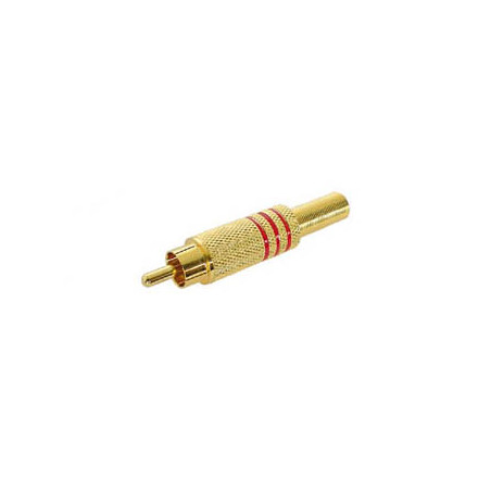 FICHE RCA MALE DORE - ROUGE - Velleman