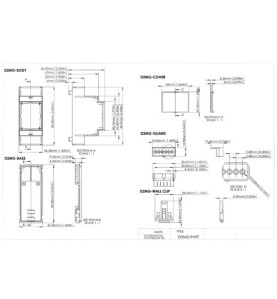 BOÎTIER MODULAIRE SUR RAIL DIN - 2MG - Velleman