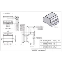 BOÎTIER MODULAIRE SUR RAIL DIN - 4MG