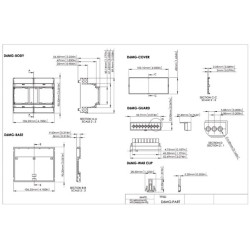 BOÎTIER MODULAIRE SUR RAIL DIN - 6MG