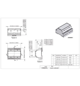 BOÎTIER MODULAIRE SUR RAIL DIN - 6MG - Velleman