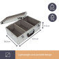 COFFRET 60 CD - 424 x 265 x 173 mm - 19,4 L COFFRET 60 CD - 424 x 265 x 173 mm - 19,4 L