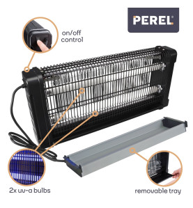 TUE-INSECTES ÉLECTRIQUE 360° - 2 x 15 W - PRL
