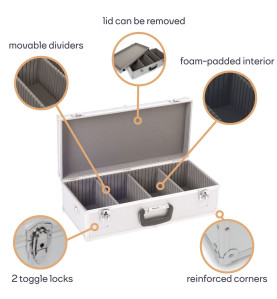 COFFRET 80 CD - 565 x 265 x 170 mm - 25,4 L - PRL