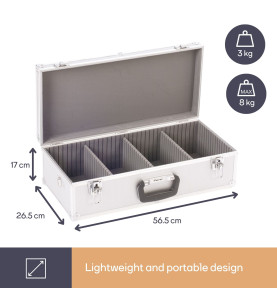 COFFRET 80 CD - 565 x 265 x 170 mm - 25,4 L - PRL