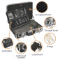 VALISE D'OUTILLAGE AVEC DES COINS ARRONDIS EN ALUMINIUM - 430 x 300 x 150 mm - 19,3 L