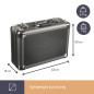 VALISE D'OUTILLAGE AVEC DES COINS ARRONDIS EN ALUMINIUM - 430 x 300 x 150 mm - 19,3 L