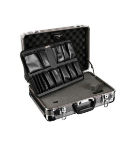 VALISE D'OUTILLAGE AVEC DES COINS ARRONDIS EN ALUMINIUM - 430 x 300 x 