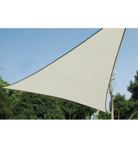 VOILE SOLAIRE - TRIANGLE - 3.6 x 3.6 x 3.6 m - COULEUR: CRÈME - PRL