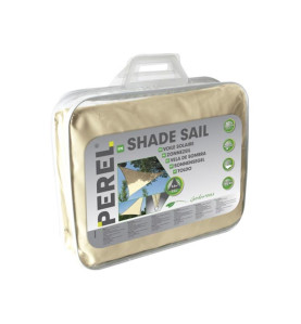 VOILE SOLAIRE - TRIANGLE - 3.6 x 3.6 x 3.6 m - COULEUR: CRÈME - PRL
