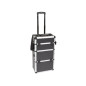 MALLETTE TROLLEY EN ALUMINIUM - 370 x 270 x 670 mm - 66,9 L - NOIR