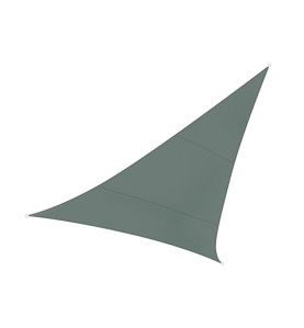 VOILE SOLAIRE - TRIANGLE - 3.6 x 3.6 x 3.6 m - COULEUR : GRIS VERT - P