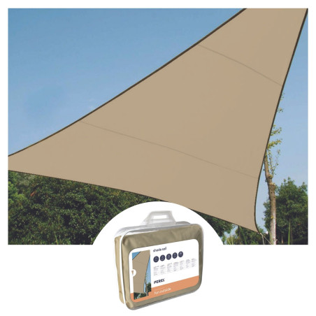 VOILE SOLAIRE PERMÉABLE - TRIANGLE - 3.6 x 3.6 x 3.6 m - COULEUR : CHA