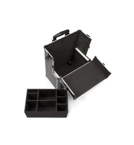 MALLETTE TROLLEY EN ALUMINIUM - 370 x 270 x 670 mm - 66,9 L - NOIR - P