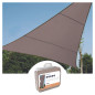 VOILE SOLAIRE - TRIANGLE - 3.6 x 3.6 x 3.6 m - COULEUR: GRIS TAUPE