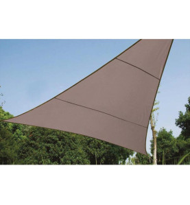 VOILE SOLAIRE - TRIANGLE - 3.6 x 3.6 x 3.6 m - COULEUR: GRIS TAUPE - P