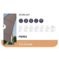 VOILE SOLAIRE - TRIANGLE - 3.6 x 3.6 x 3.6 m - COULEUR: GRIS TAUPE