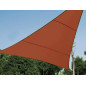 VOILE SOLAIRE - TRIANGLE - 3.6 x 3.6 x 3.6 m - COULEUR : TERRACOTTA
