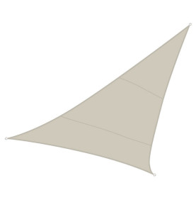 VOILE SOLAIRE - TRIANGLE - 5 x 5 x 5 m - COULEUR: CRÈME - PRL