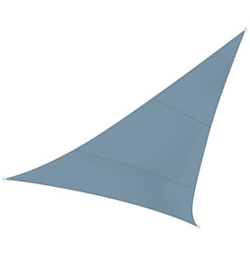 VOILE SOLAIRE - TRIANGLE - 5 x 5 x 5 m - COULEUR : GRIS BLEU - PRL