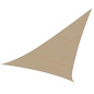 VOILE SOLAIRE PERMÉABLE - TRIANGLE - 5 x 5 x 5 m - COULEUR : CHAMPAGNE
