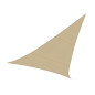 VOILE SOLAIRE PERMÉABLE - TRIANGLE - 5 x 5 x 5 m - COULEUR : CHAMPAGNE
