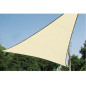 VOILE SOLAIRE PERMÉABLE - TRIANGLE - 5 x 5 x 5 m - COULEUR : CHAMPAGNE