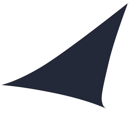 VOILE SOLAIRE PERMÉABLE - TRIANGLE - 5 x 5 x 5 m - COULEUR: ANTHRACITE