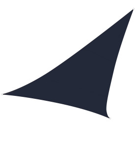 VOILE SOLAIRE PERMÉABLE - TRIANGLE - 5 x 5 x 5 m - COULEUR: ANTHRACITE