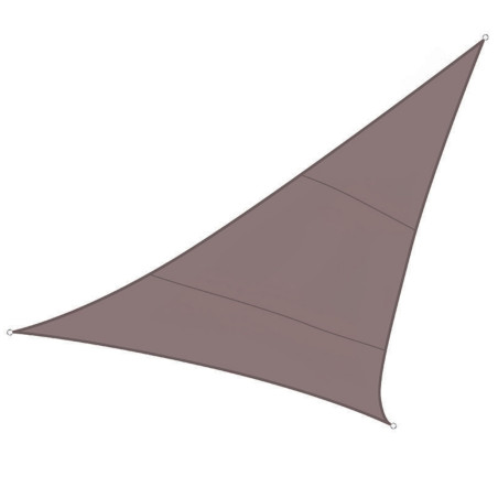 VOILE SOLAIRE - TRIANGLE - 5 x 5 x 5 m - COULEUR: GRIS TAUPE - PRL