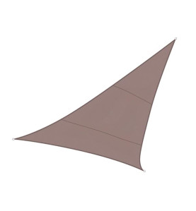 VOILE SOLAIRE - TRIANGLE - 5 x 5 x 5 m - COULEUR: GRIS TAUPE - PRL