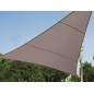 VOILE SOLAIRE - TRIANGLE - 5 x 5 x 5 m - COULEUR: GRIS TAUPE