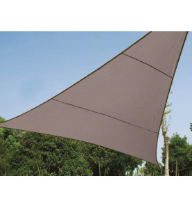 VOILE SOLAIRE - TRIANGLE - 5 x 5 x 5 m - COULEUR: GRIS TAUPE - PRL