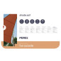 VOILE SOLAIRE - TRIANGLE - 5 x 5 x 5 m - COULEUR : TERRACOTTA