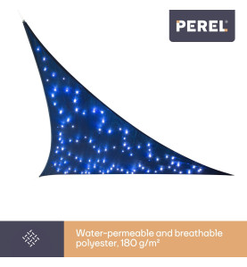 VOILE SOLAIRE LED - CIEL ÉTOILÉ - TRIANGULAIRE - 3.6 x 3.6 x 3.6 m - B