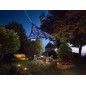 VOILE SOLAIRE LED - CIEL ÉTOILÉ - TRIANGULAIRE - 3.6 x 3.6 x 3.6 m - BLEU FONCÉ
