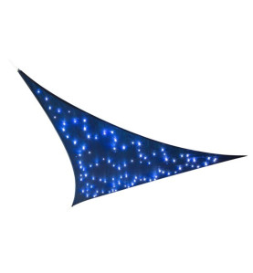 VOILE SOLAIRE LED - CIEL ÉTOILÉ - TRIANGULAIRE - 3.6 x 3.6 x 3.6 m - B