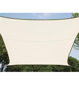 VOILE SOLAIRE - RECTANGULAIRE - 2 x 3 m - COULEUR : CRÈME - PRL