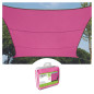 VOILE SOLAIRE - RECTANGULAIRE - 2 x 3 m - COULEUR: FUCHSIA