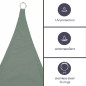 VOILE SOLAIRE - RECTANGULAIRE - 2 x 3 m - COULEUR : GRIS VERT