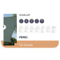 VOILE SOLAIRE - RECTANGULAIRE - 2 x 3 m - COULEUR : GRIS VERT