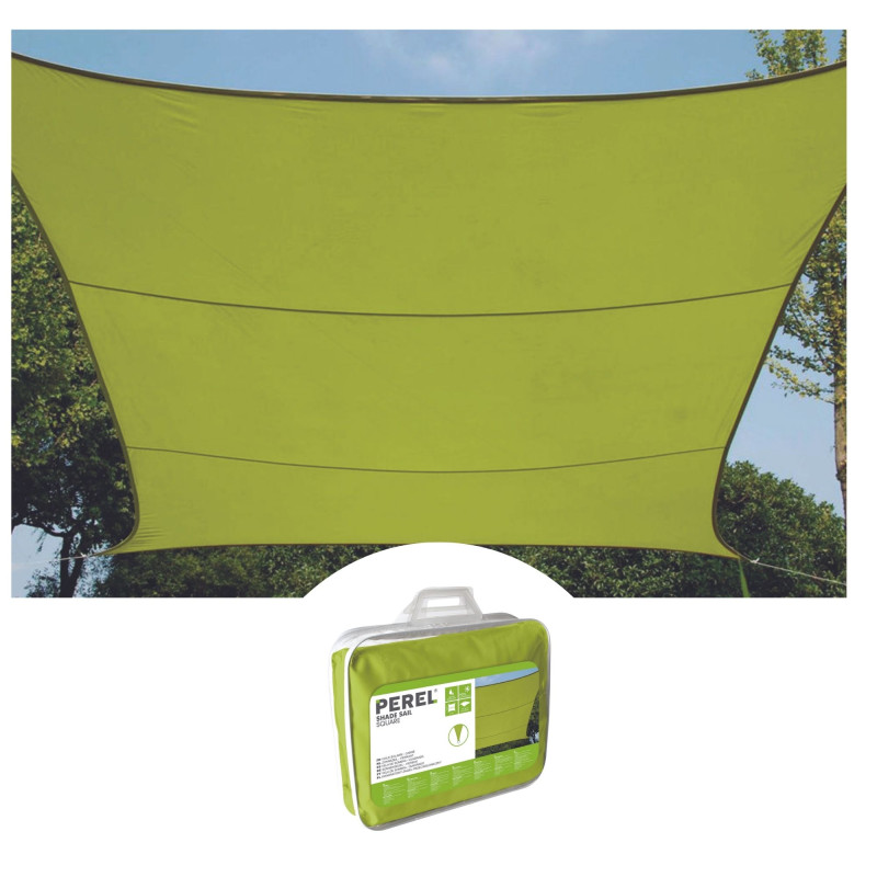 VOILE SOLAIRE - RECTANGULAIRE - 2 x 3 m - COULEUR: VERT LIME