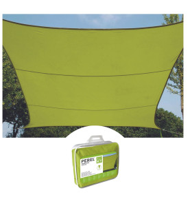 VOILE SOLAIRE - RECTANGULAIRE - 2 x 3 m - COULEUR: VERT LIME - PRL