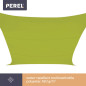 VOILE SOLAIRE - RECTANGULAIRE - 2 x 3 m - COULEUR: VERT LIME