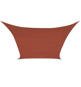 VOILE SOLAIRE - RECTANGULAIRE - 2 x 3 m - COULEUR : TERRACOTTA - PRL