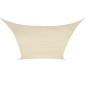 VOILE SOLAIRE - CARRÉ - 3.6 x 3.6 m - COULEUR: CRÈME