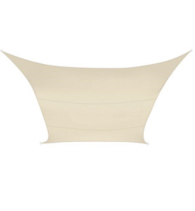 VOILE SOLAIRE - CARRÉ - 3.6 x 3.6 m - COULEUR: CRÈME - PRL